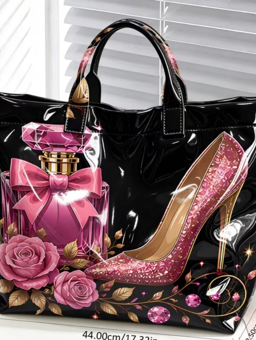 Glamour Classy Perfume Heel Daily Commute Tote Bag - Picture 3 of 6